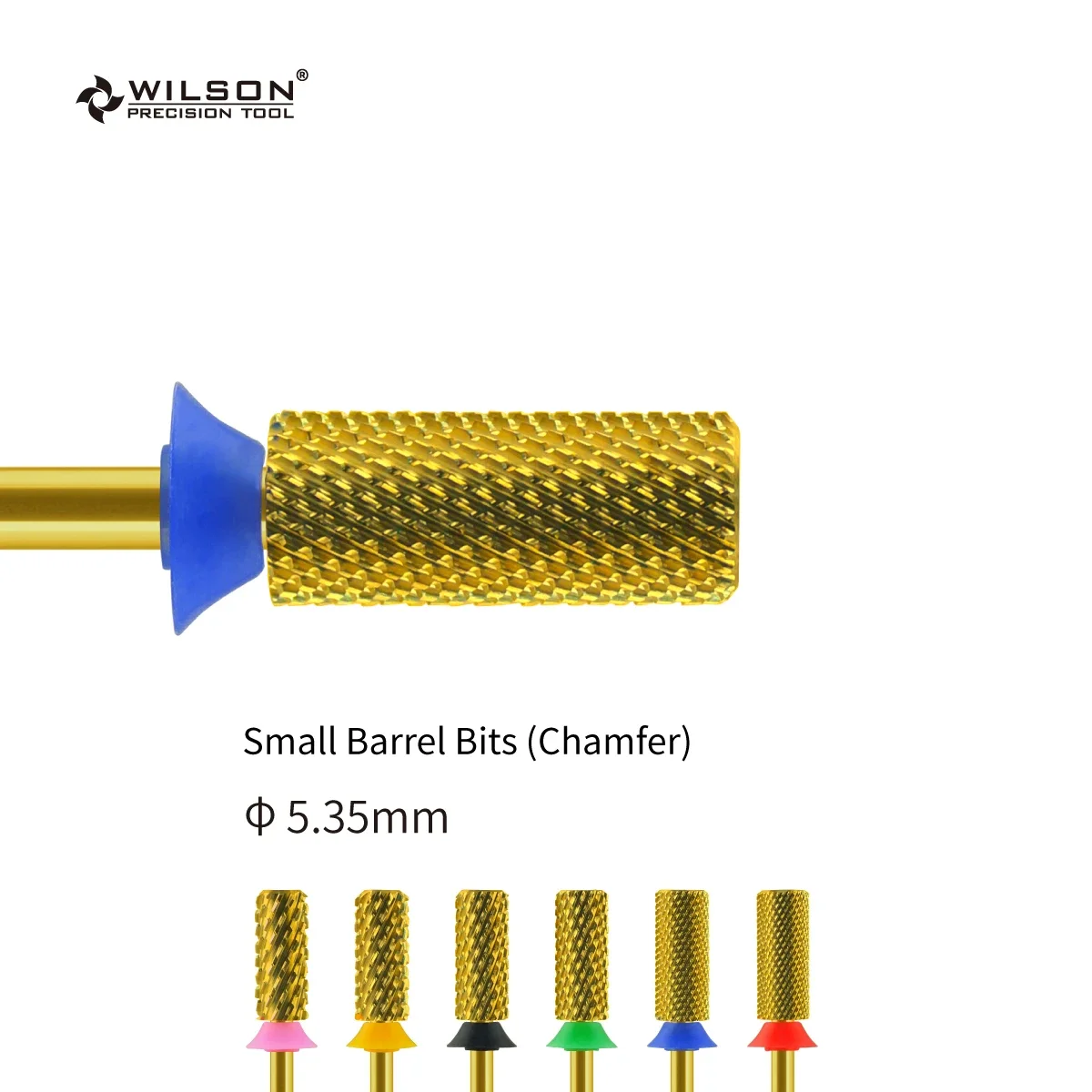 5.35mm Small Barrels Bits (Chamfers) - TiN Coating Portable bits Manicures Salons all in 1 Durables Dentals Burs