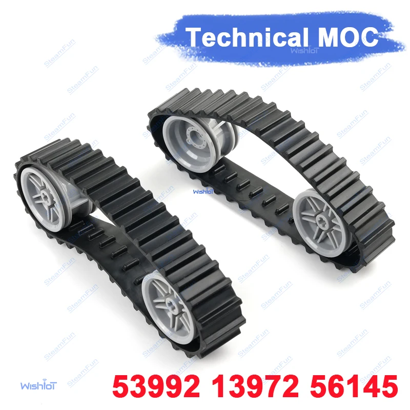 

53992 13972 56145 Large Track Crawler Wheel Technical Tire for Legoeds MOC Tank Truck Vehicle Building Blocks Accessories Toys