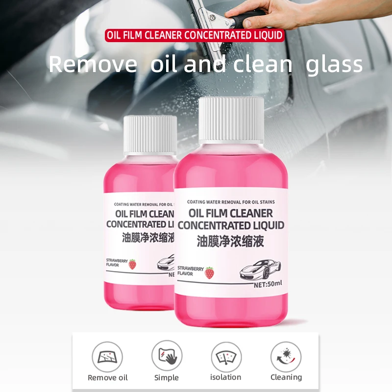 Car Glass Oil Film Remover Eliminate Heavy Spots Polishing Degreaser Universal Rainproof Anti-fog Agent Car Windshield Cleaner