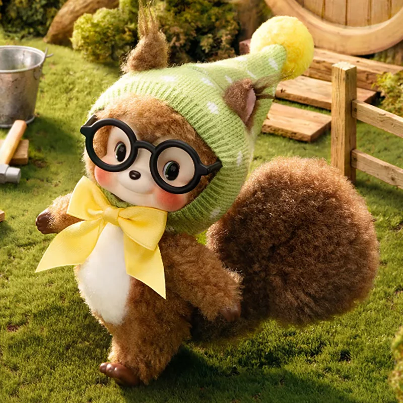 POP MART RiboDiary Forest Gathering Day Series Vinyl Plush Pendant  Blind Box Guess Bag Desktop Decoration Cute Model Gift