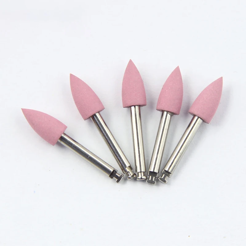 

50pcs/lot Dental Polishing Burs Pink Stones RA Low Speed Silicon Polisher Teeth polishing & teeth whitening tools