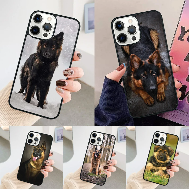 German Shepherd Dog phone case Cover For iPhone 14 15 16 Pro Max SE 2020 coque For apple 11 12 13 Pro Max Mini 7 8 Plus