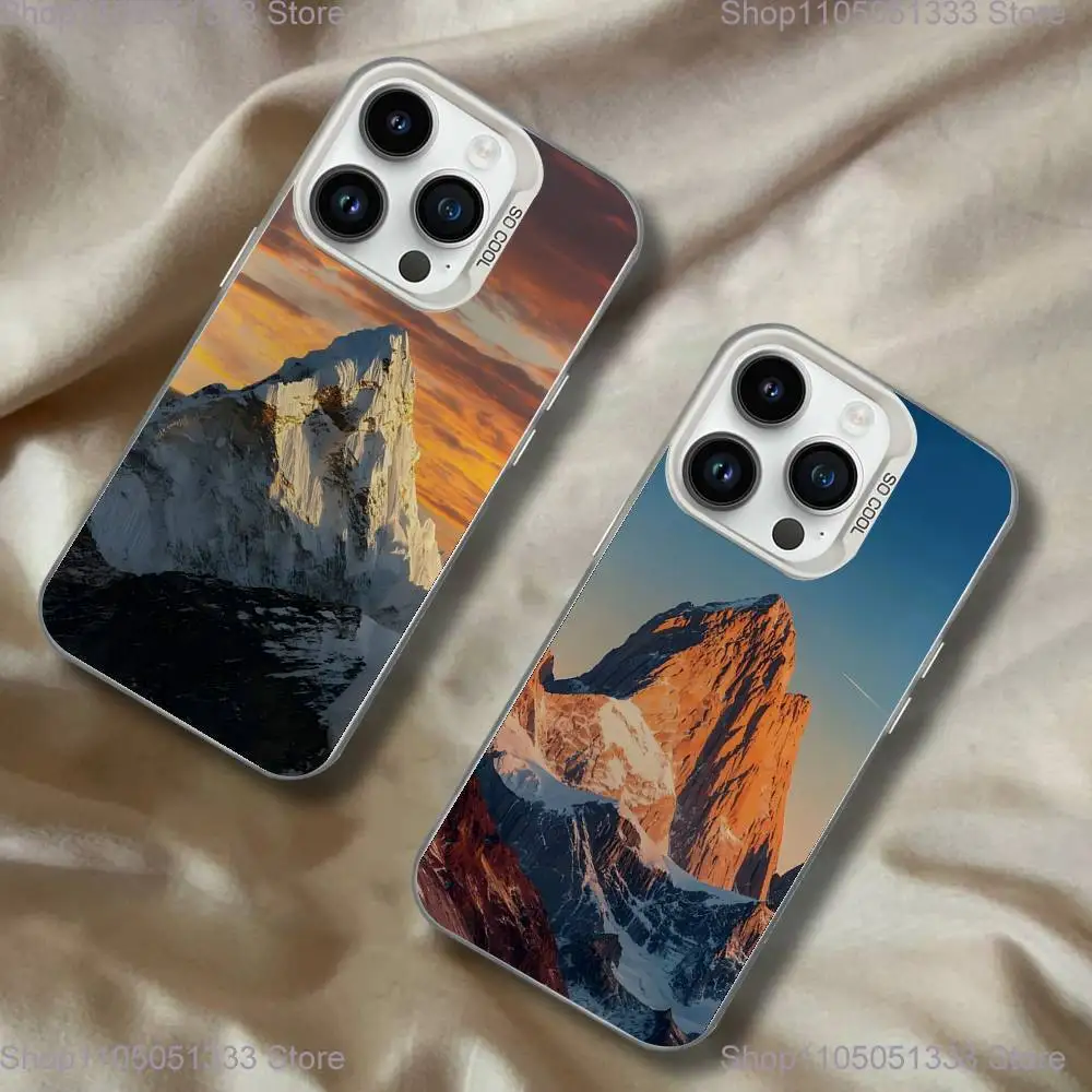 

Zermatt Matterhorn Swiss Mountain Phone Case For iPhone 16,15,14,13,12,11Pro,XS,Max,Plus,Mini White Candy Matte Shockproof Cover
