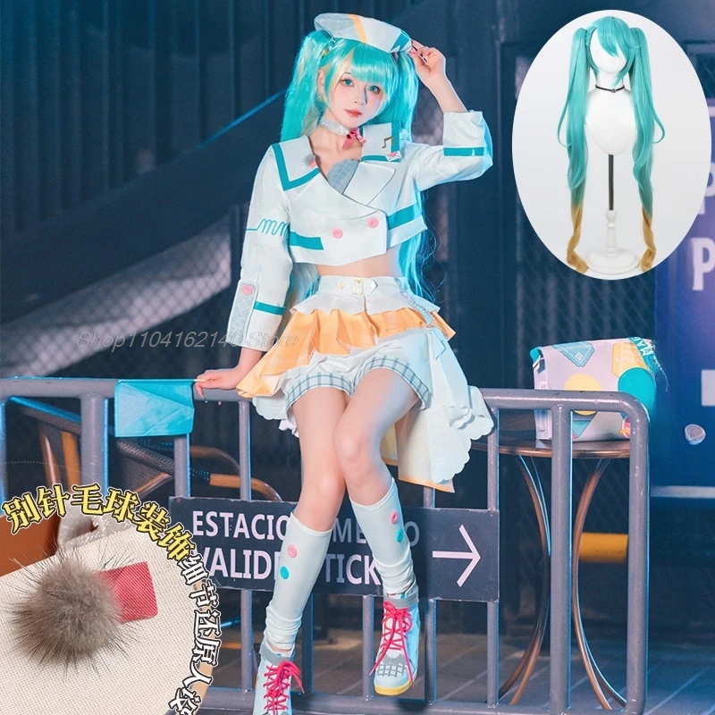 In Stock Magical Mikuu 2024 Cosplay Costume Project Mirai Sekai Stage Magic Concert Show Colorful Wig Halloween Xmas