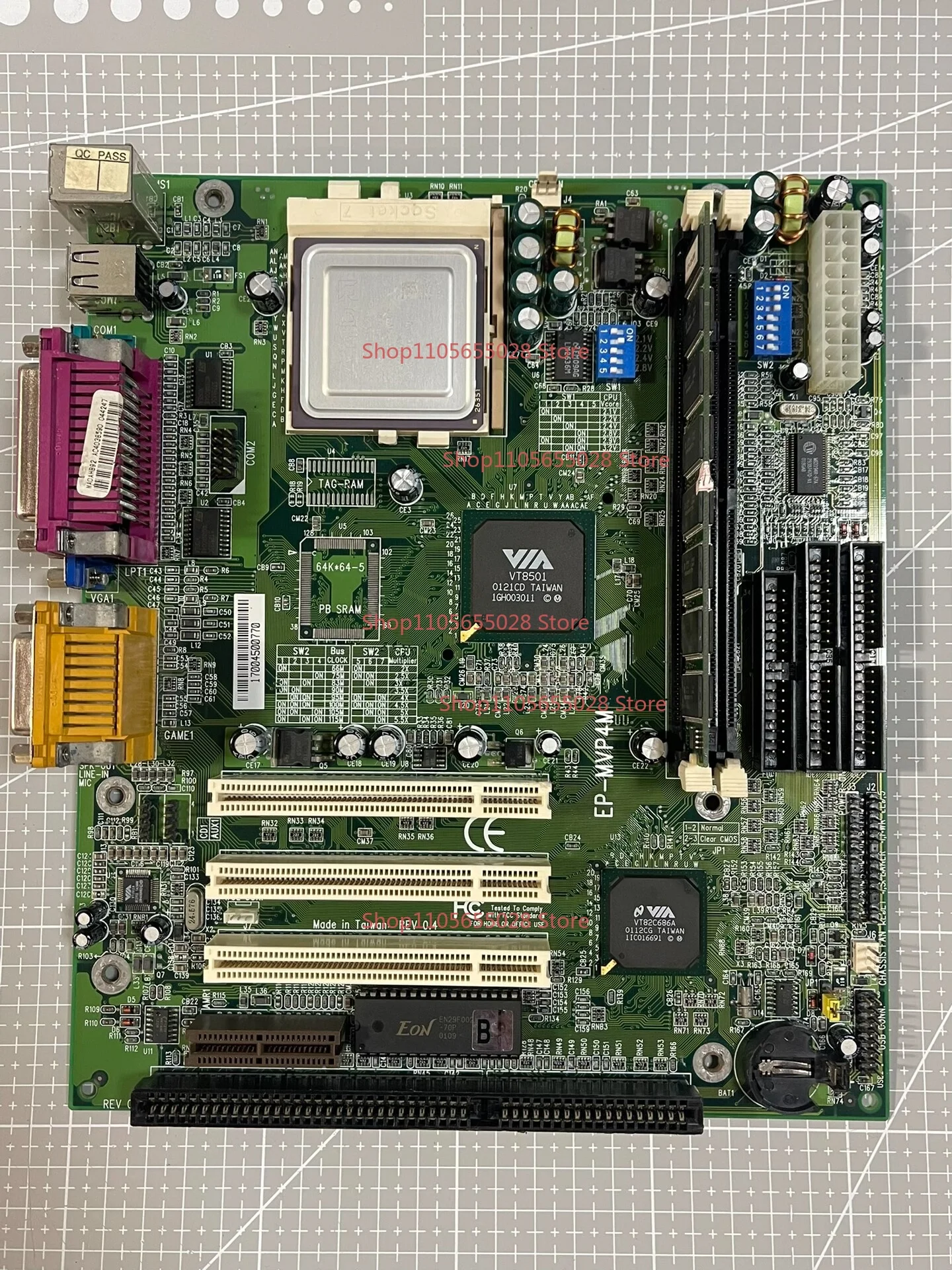 For Panying EP-MVP4M Antique Computer Main Board Super7 Main Board Rev: 0.4 Classic Main Board