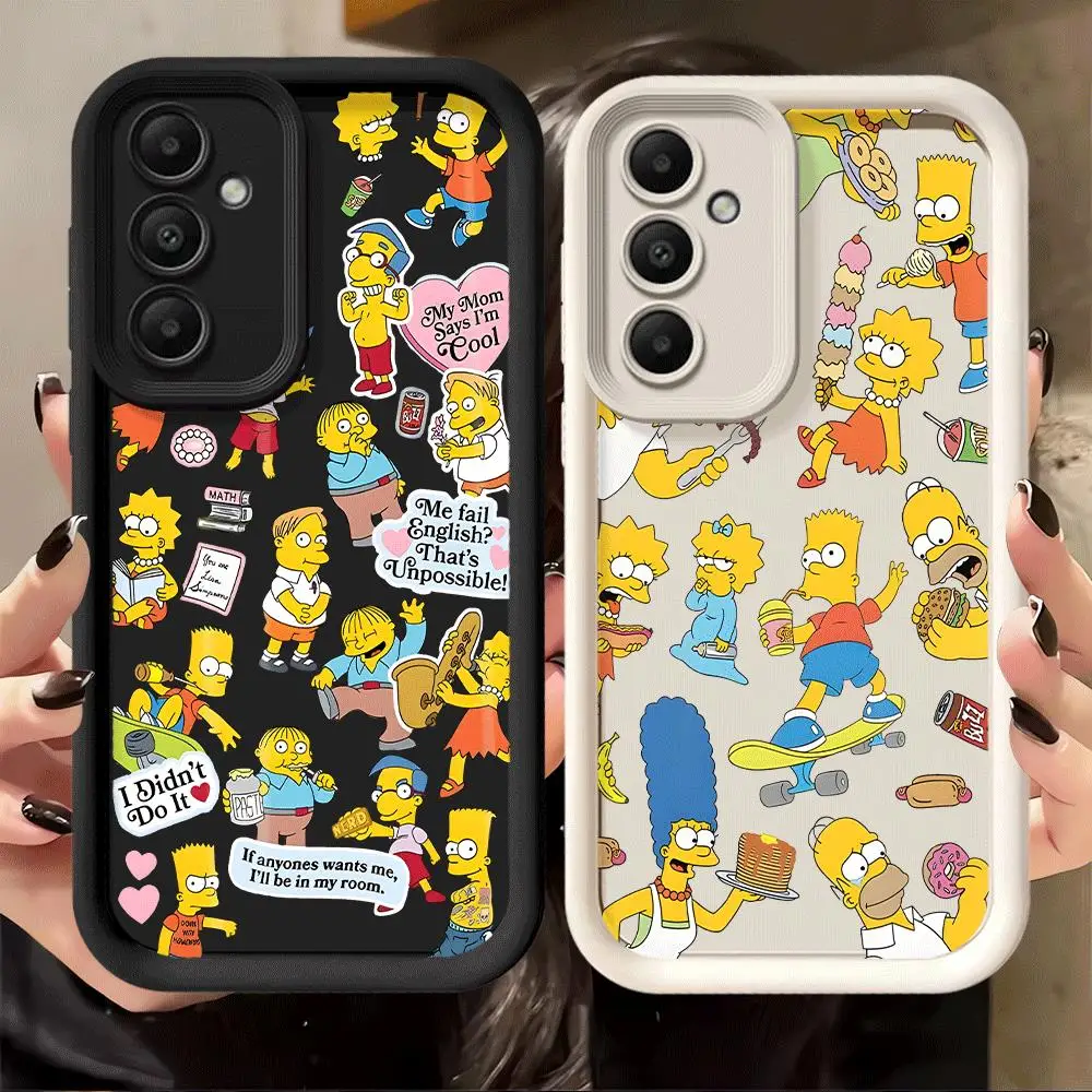 Die Simpsons Cartoon Handyhülle für Samsung Galaxy A53 A54 A71 A72 A35 A36 A22 A23 A73 A32 A51 A52s A12 A13 A33 A34 A15 A16 A56