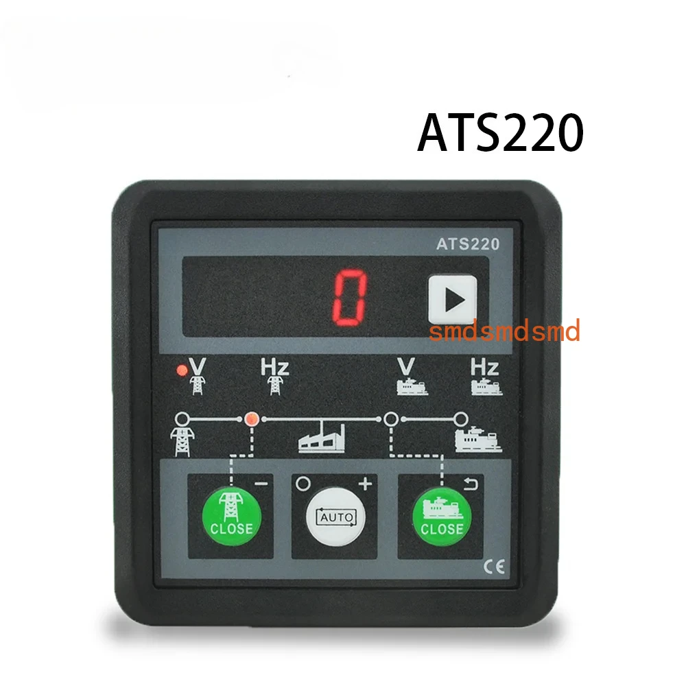 ATS220 Genset ATS Switch Controller Auto Manual LED Display Generator Control switch Module Panel