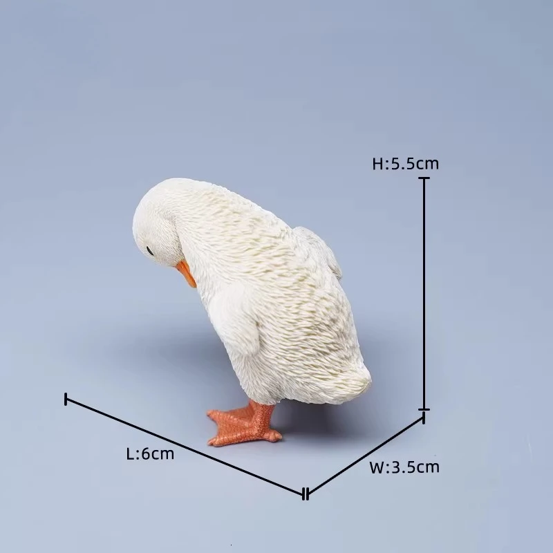

Миниатюрная фигурка цыпленка/утенка JXK ручной работы с крыльями, милая имитация животного для хобби, украшения автомобиля, DIY-проектов