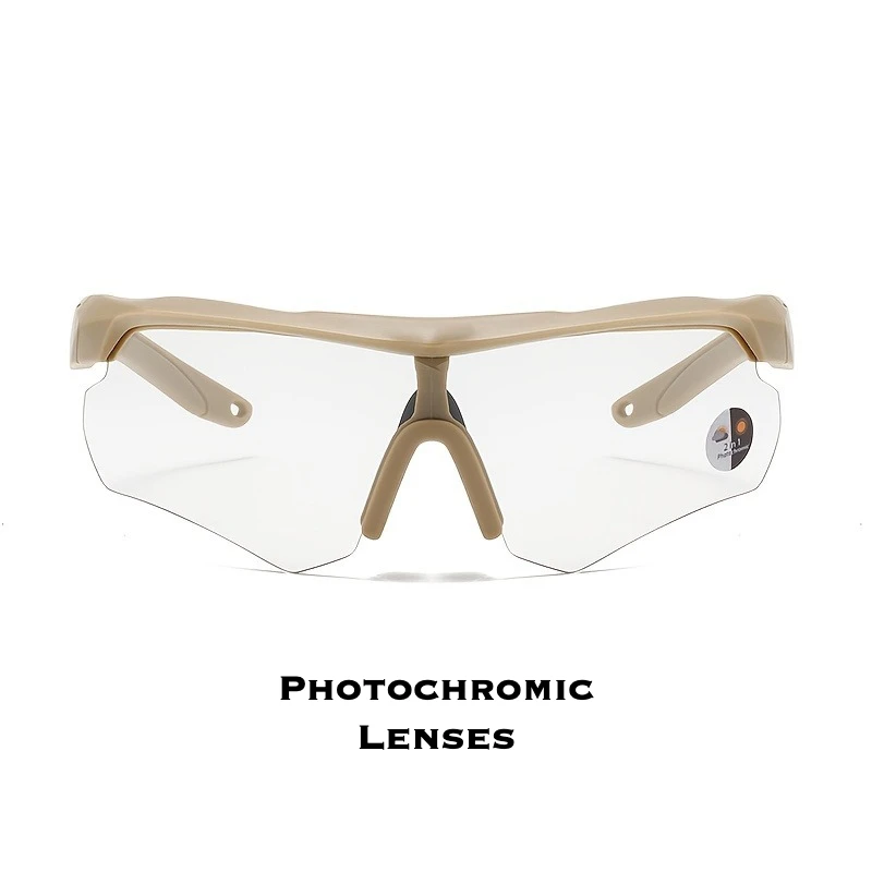 

8323 Photochromic Cycling Glasses for Men & Women, Unisex Sports Sunglasses, Lightweight, UV400 Outdoor Fitness Goggles 511354