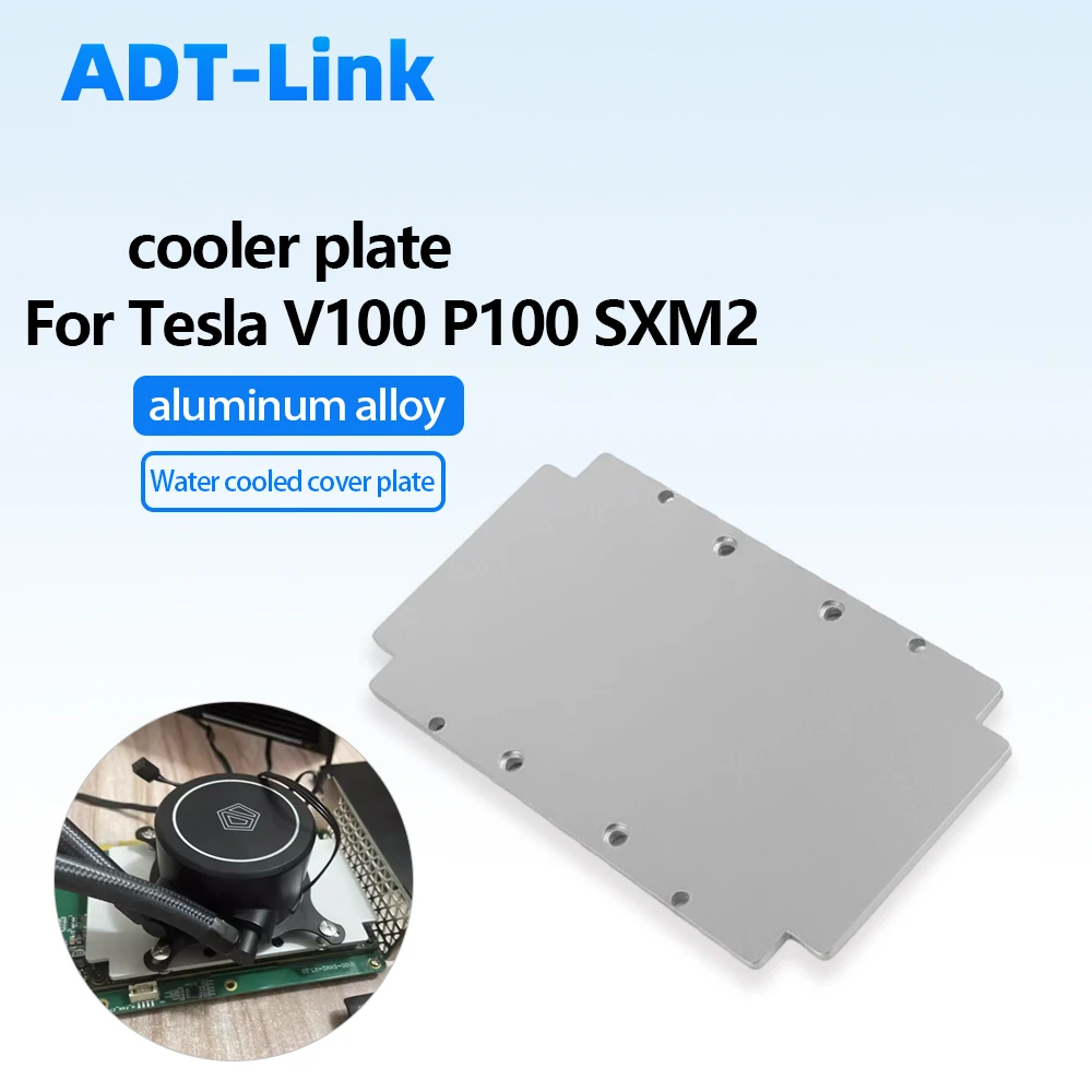 For NVIDIA Tesla V100 SXM2 Water Cooling Vapor Chamber High-Efficiency GPU Cooler Plate AI Computing Deep Learning Cooled Cover