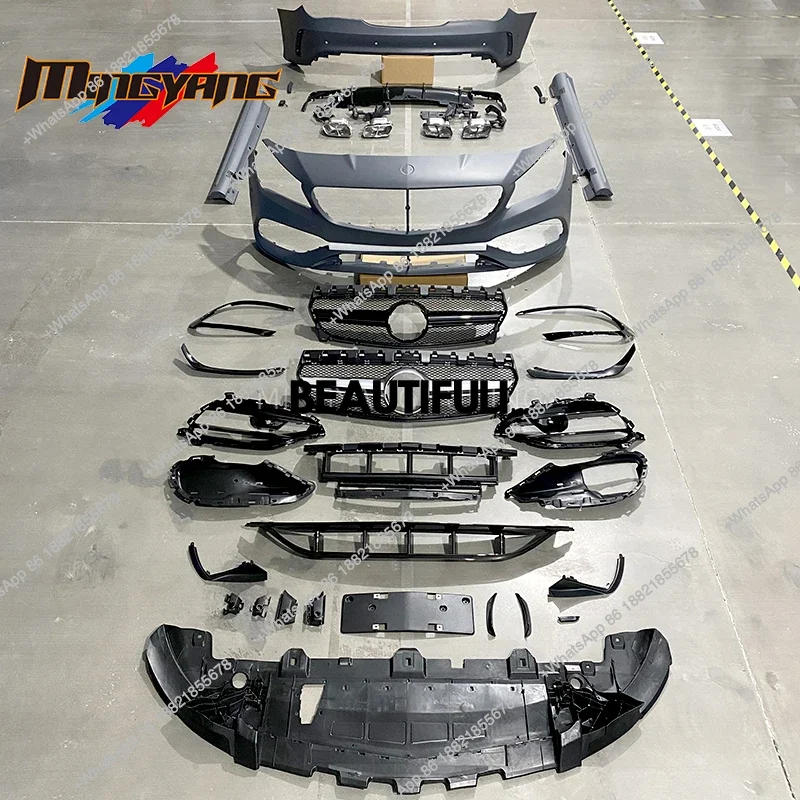 

X Factory Hot Selling High Quality CLA45 Design Front Rear Bumper Grille Body Kit 2014-2019 for W117 Bodykit