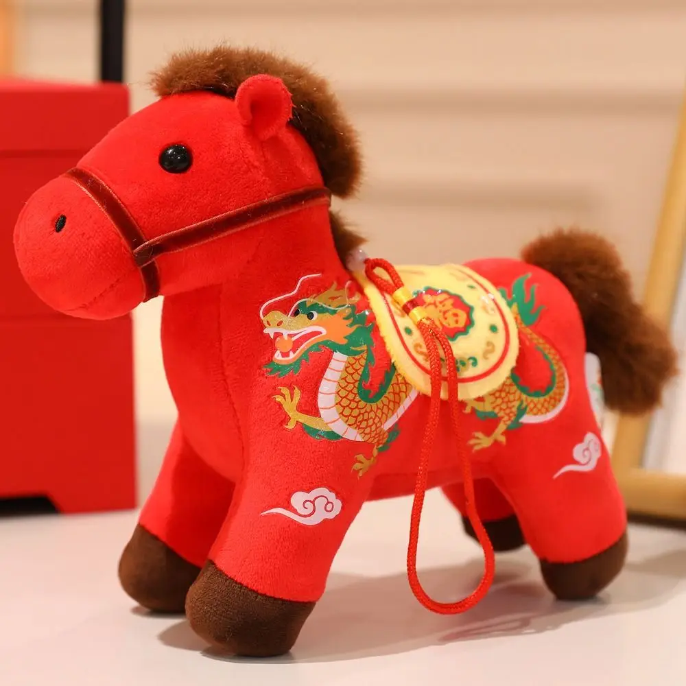 Giocattoli Portachiavi cavallo creativo Bambole mascotte carine Portachiavi animale di peluche 12/20 cm Ciondolo bambola cavallo morbido Anno di cavallo