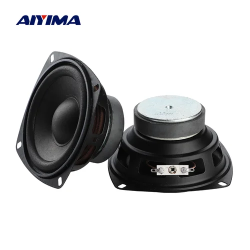 AIYIMA, 2 uds., altavoces de 4 pulgadas y 105 MM, altavoz de rango completo de 4 Ohm y 20W, Tweeter de cine en casa DIY, amplificador de sonido de graves de rango medio