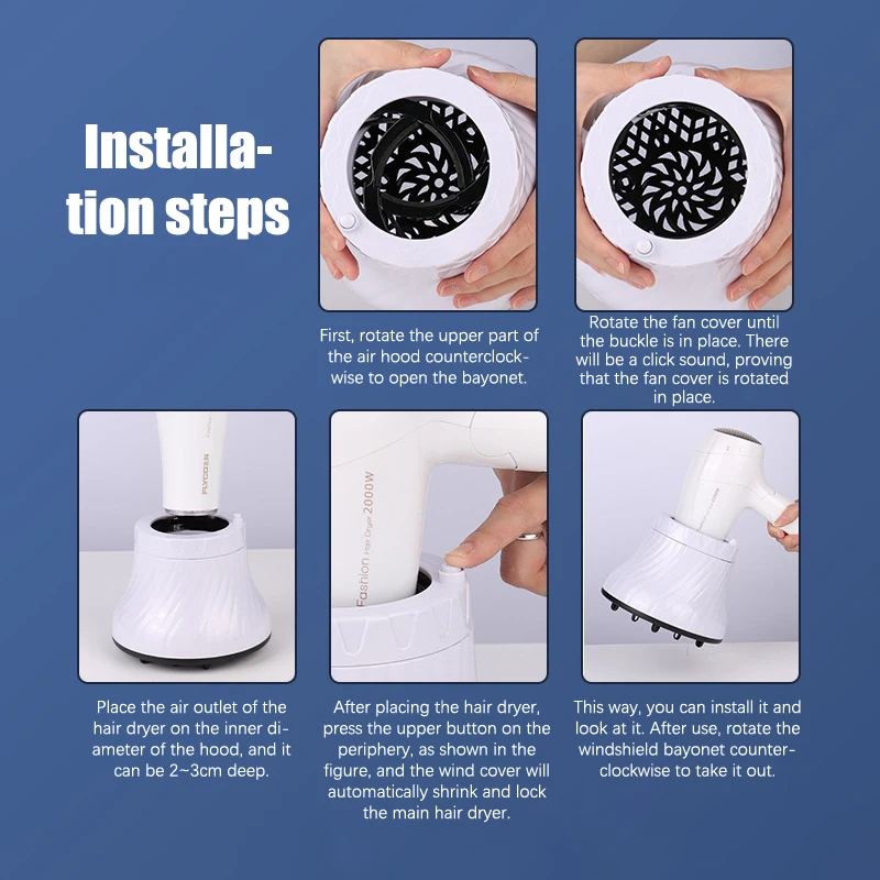 Universal Hair Diffuser for Blow Dryers