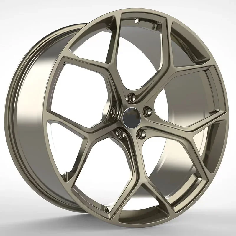 A8 A6 C6 S6 KHR High Performance 22 Inch 5 * 112 Monolithic Forged Bronze Bus Rim Wheel Hub
