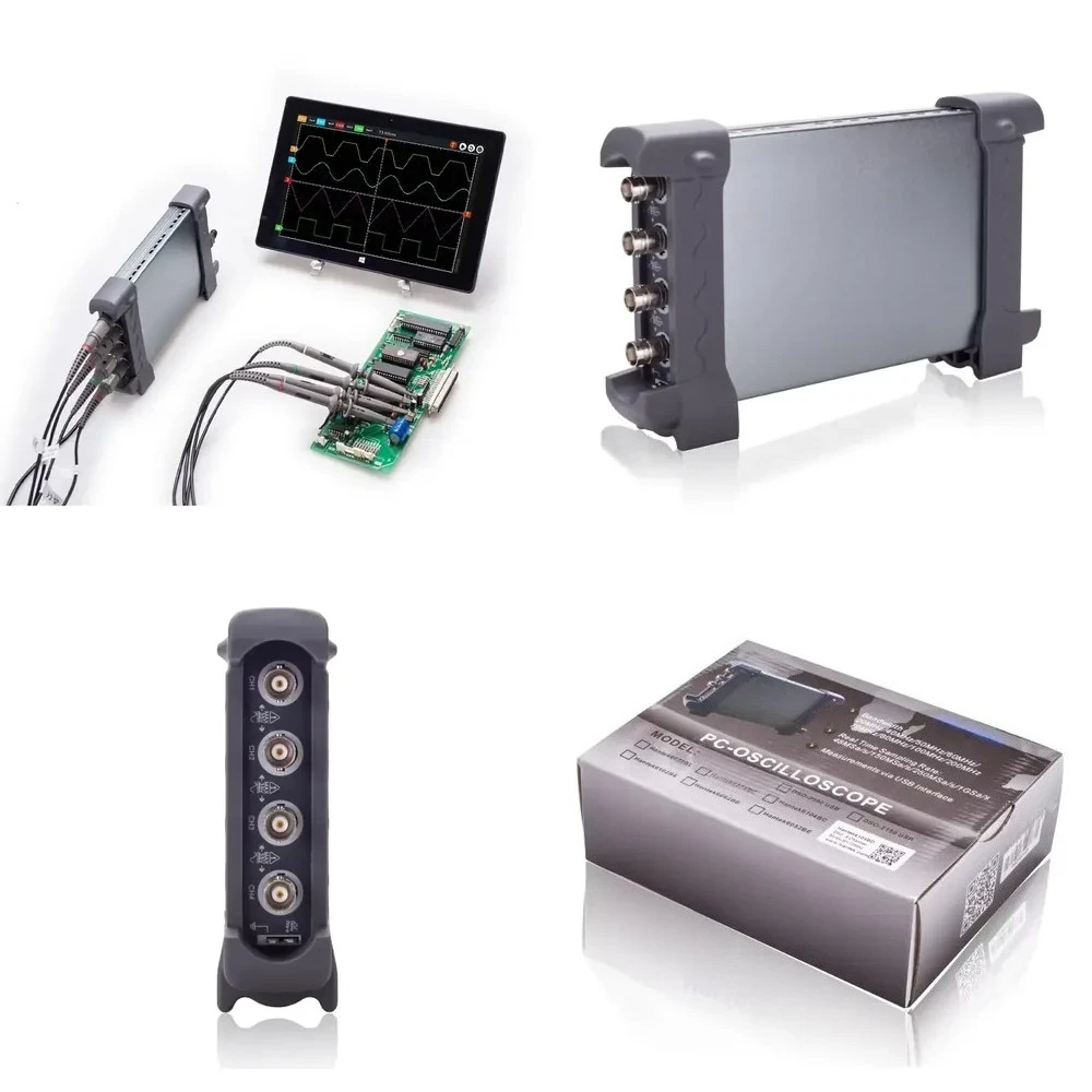 Hot Sale 6204BC Digital Oscilloscopes 200MHZ 4 Channel Waveform Record With PC Based USB Interface Oscilloscope Probe