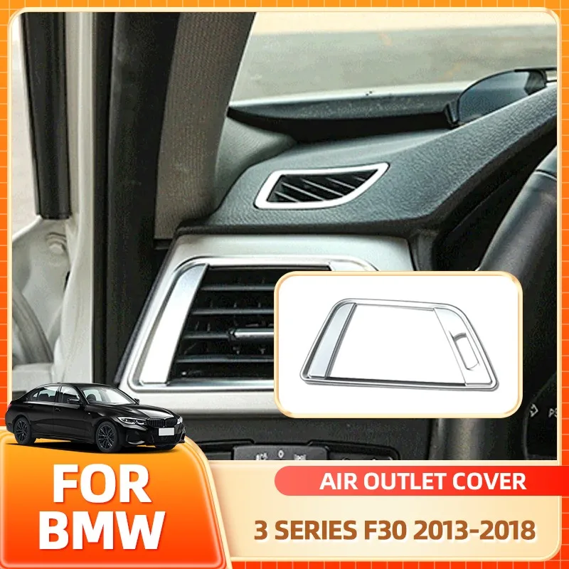 

Держатель для очков, 2 шт., углеродное волокно, боковая крышка вентиляционного отверстия автомобиля, накладка на рамку, наклейки для BMW 3 серии F30 2013