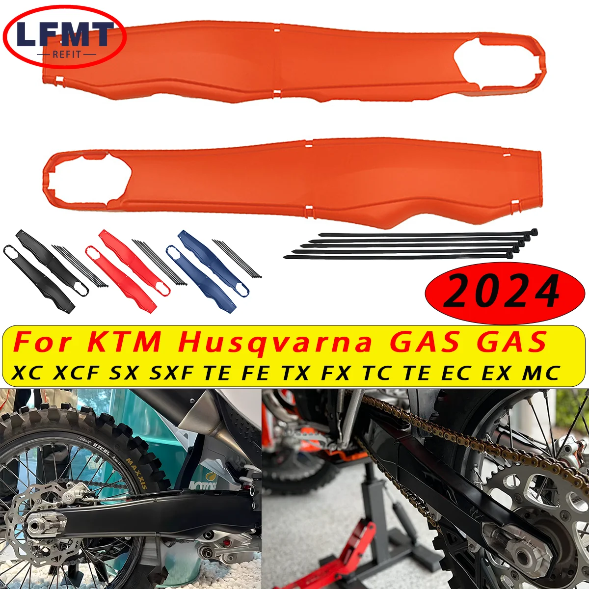 Motorcycle Swingarm Swing Arm Protector For KTM SX SXF XC XCF GAS GAS EC EX MC 125 250 300 450 Husqvarna TC TE FC FE TX FX 2024