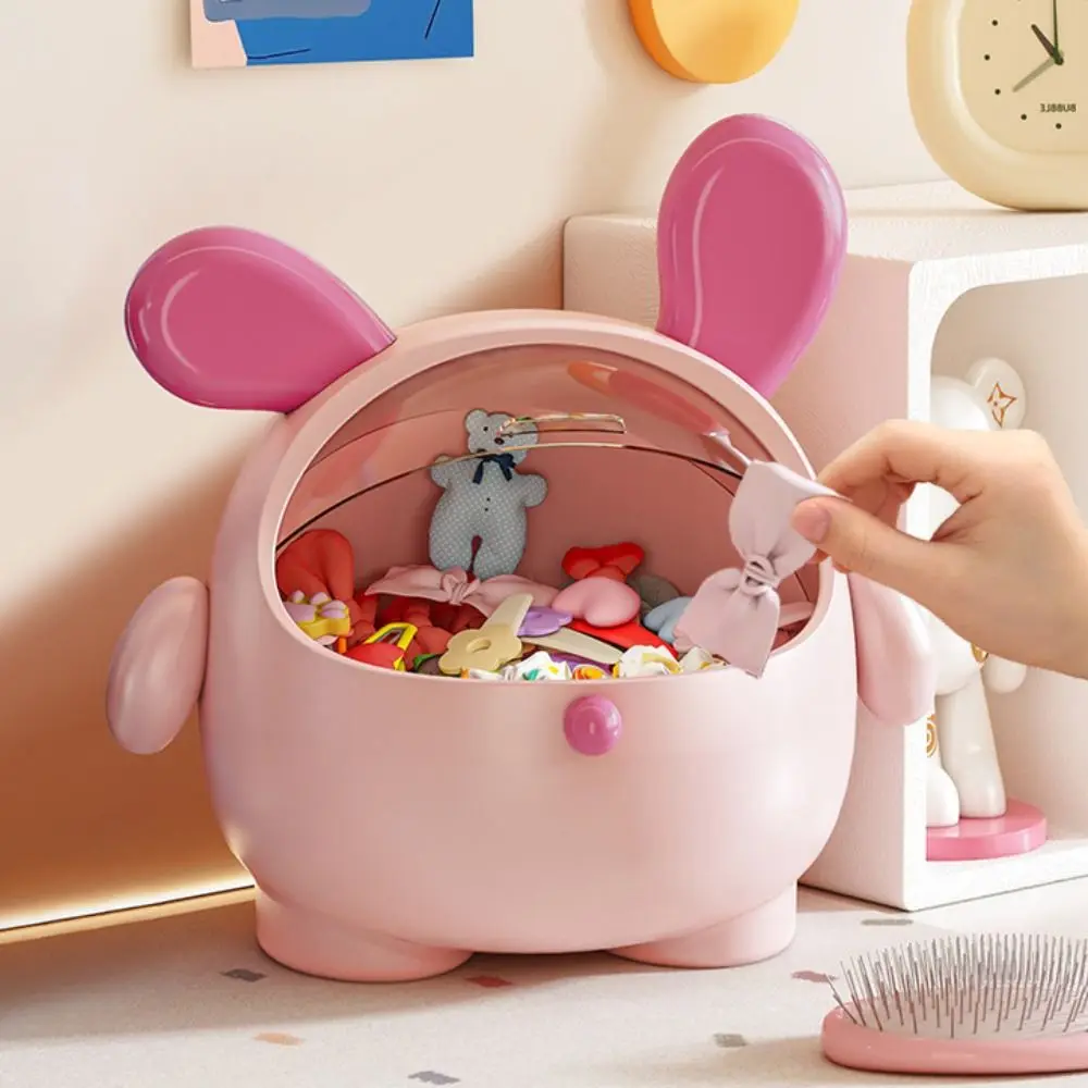 

Miscellaneous Organizer Large Capacity Storage Box Dust-proof Exquisite Storage Case Detachable Portable Jewelry Box Hair Rings