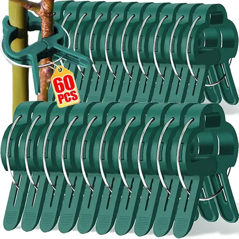 

20/60PCS Reusable Plant Fixed Clips for Tomatoes Cucumber Climbing Plants Organizing Branch Vine Support Clip Supplies Wholesale