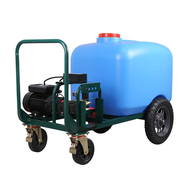Factory Direct High Pressure Electric Car Wash Machine 300L Water Tank Truck Washing Mobile Equipment 220V New Condition Pump