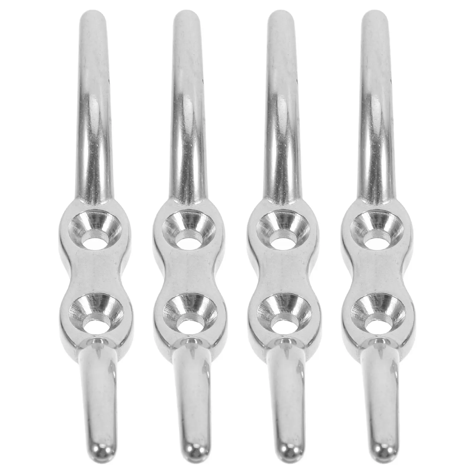 

4pcs Stainless Steel Cord Cleats For Blinds Window Shades Ropes Wall Mount Secure Hold Blind Cord Organizer Easy Install