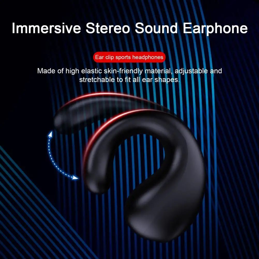 Comfortable to Wear Earphone Ultra-high Definition Call Earphone Enhanced Calls Panoramic Stereo Sound Wireless Sports