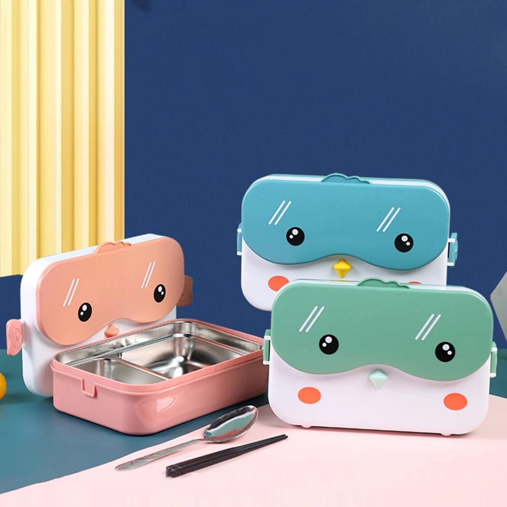 

Cute Bento Lunch Box for Kids School Children Japanese Style Stainless Steel Kindergarten Children's Bread Sandwich Food Box