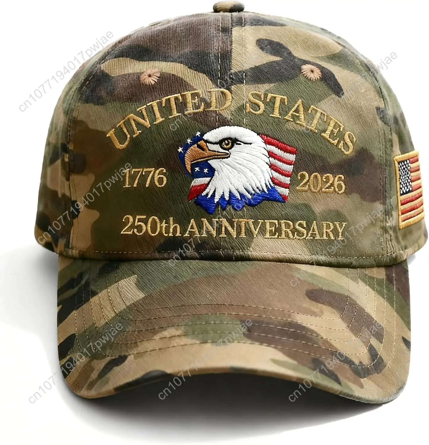 Amerika 250e verjaardag VS hoed verstelbaar geborduurd 250e verjaardag patriottische retro gewassen hoed baseball caps