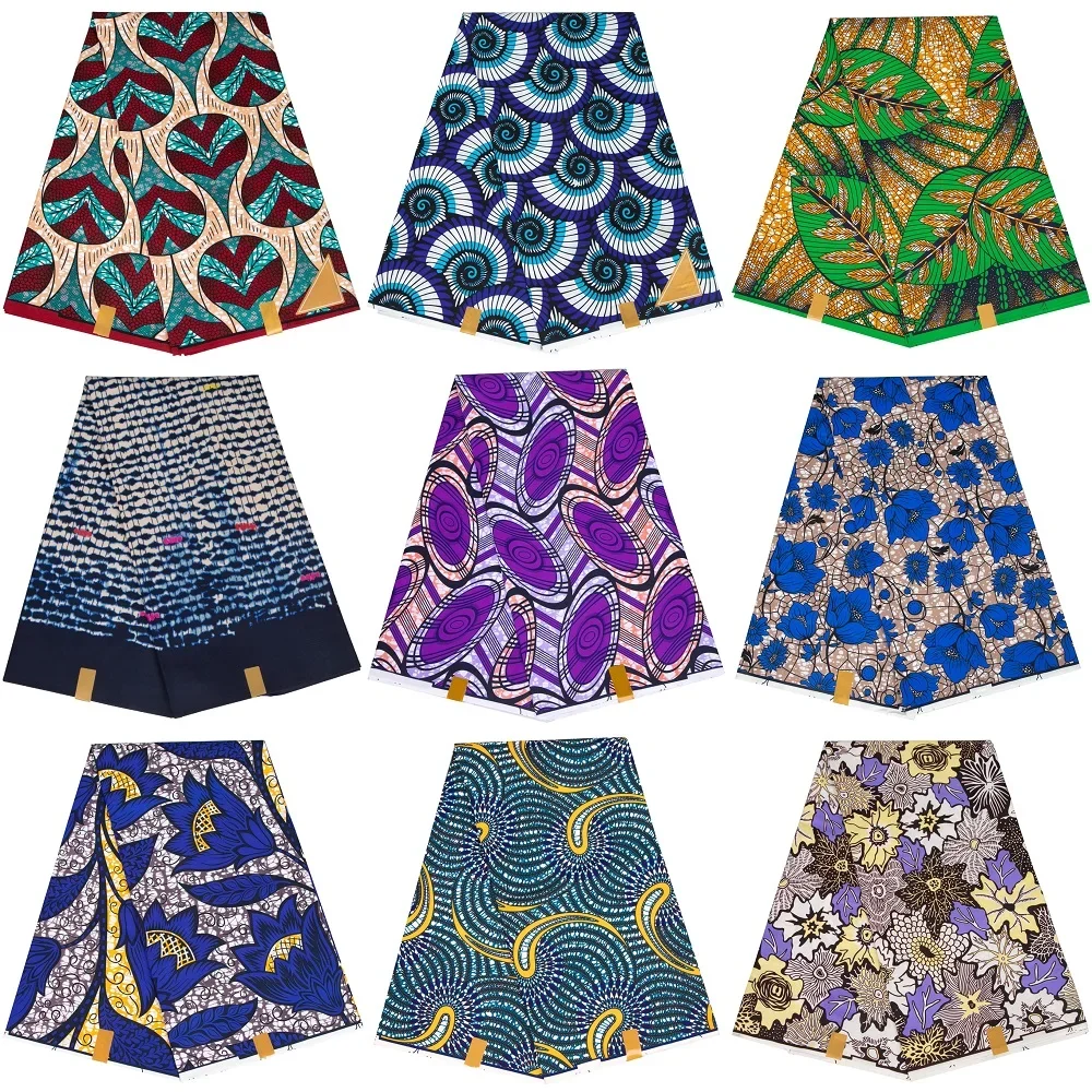 

African Print Fabric Traditional Ankara Clothing Fabric Can Be Freely Cut Party Wedding Fabric