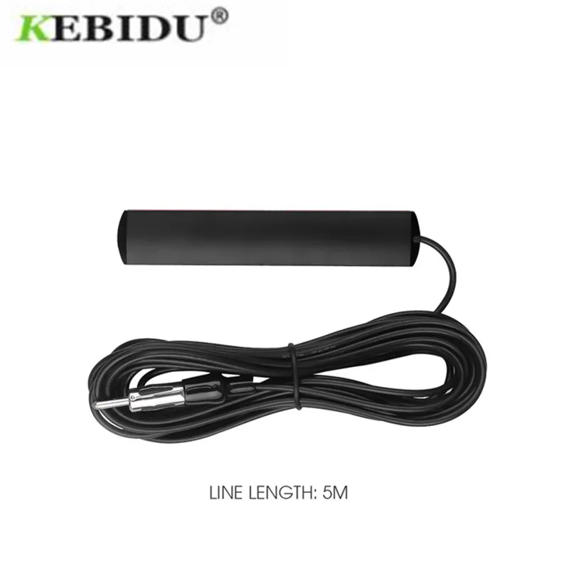 Kebidumei Car Auto Radio Amplifier Antenna Signal Booster 5 Meter Length Car Electronic Stereo FM Radio Amplifier Antenna Aerial