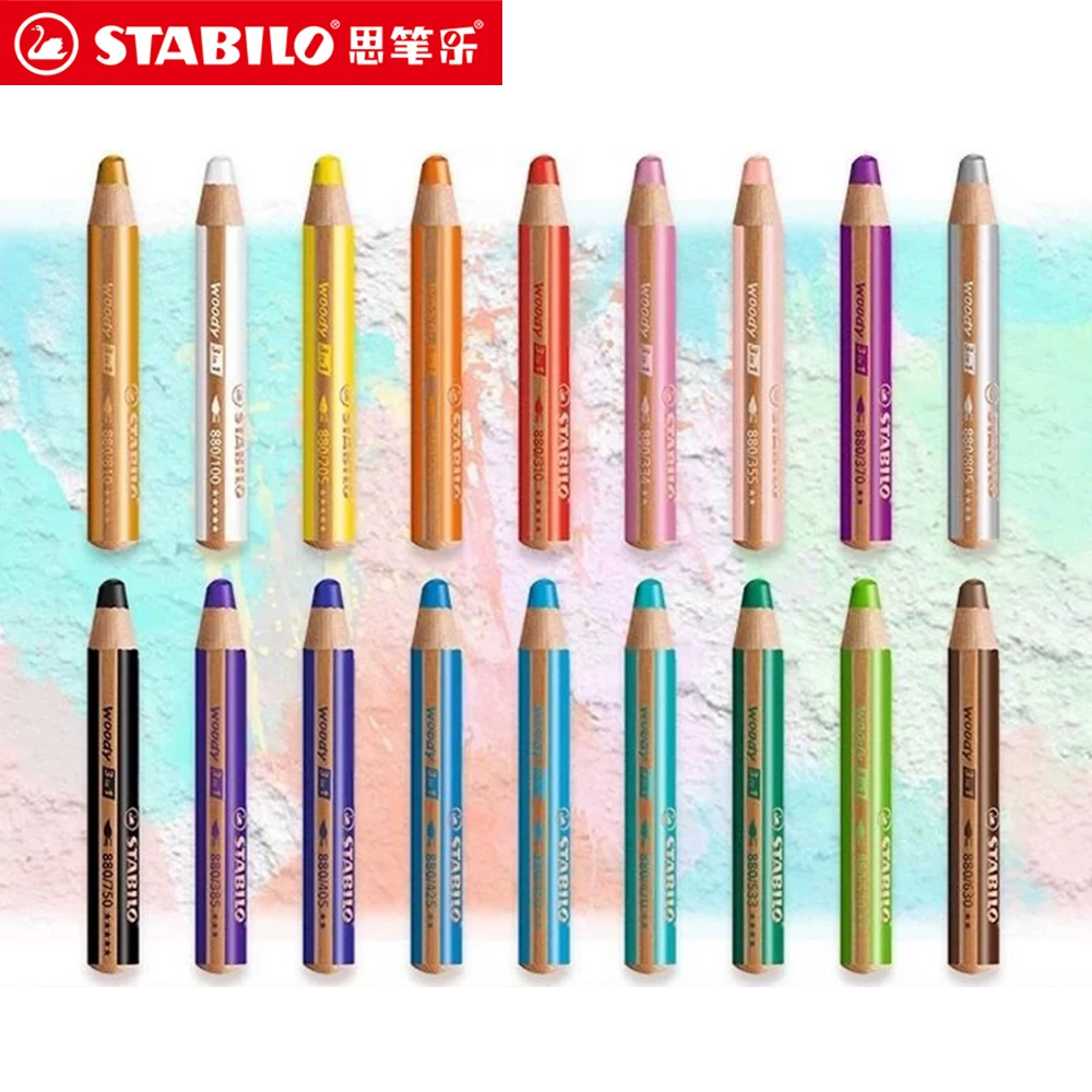 3 piezas de crayones lavables STABILO Germany Color Oil Pastels, seguros, no pegajosos, bolígrafo de acuarela, herramienta de pintura para niños, herramienta de pintura para grafiti