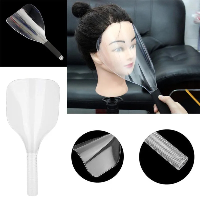 1pc Plastic Hairdressing Haircut Mask Barber Spray Shield Shock Protector Salon Protect Face Accessories Hair Styling Tools