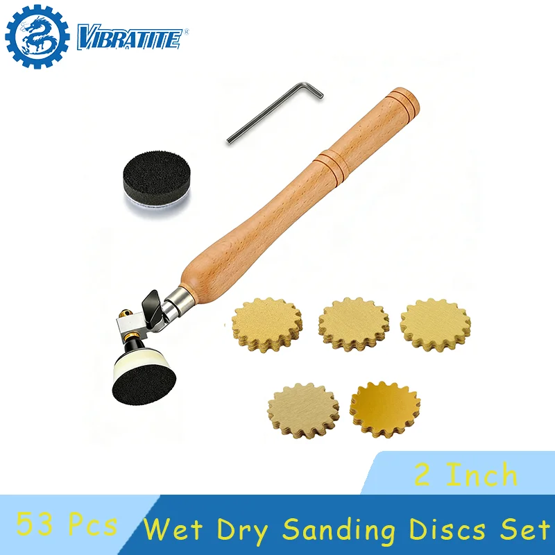 

2-дюймовые влажные и сухие шлифовальные диски с чашей диаметром, 53 шт. в ассортименте, 60–320 шт. Наждачная бумага с крючками и петлями для полировки автомобиля