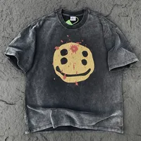 SAINT OF MICHAEL Best Quality Broken Retro Cotton Vintage Clothing Loose Oversized Tees Tops Graphic T Shirt For Men