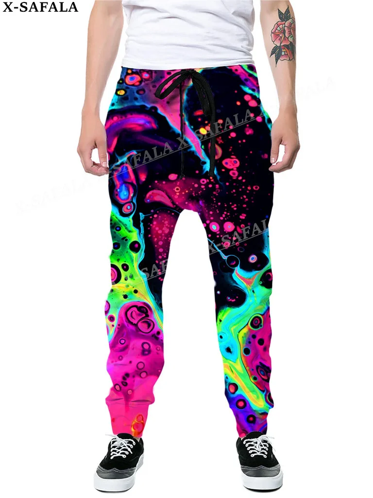 

Hippie Psychedelic Colorful Trippy 3D Print Trousers Men Women Sweatpants Drawstring Long Joggers Spring Autumn Sports Pants-1