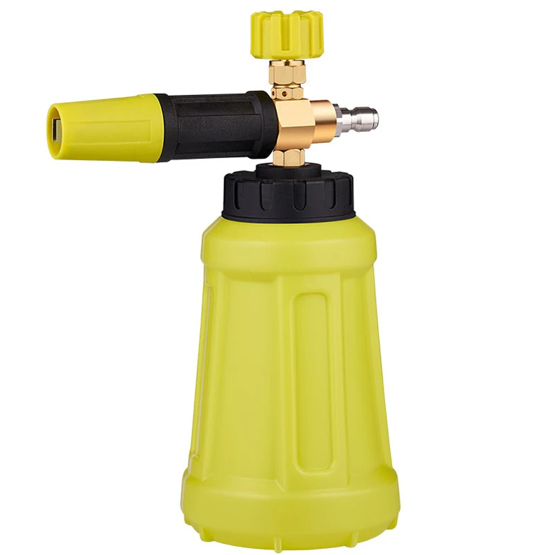 

Автомойка, наконечник для пены для снега, 1000 мл, генератор пены, 1/4 дюйма, подключение к мойке высокого давления, пистолет для пены, распылитель пены, очистка пены