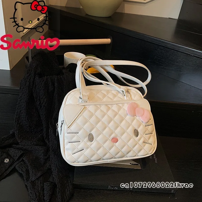 Hello Kitty 2025 New Women's Handbag Fashion High Quality Women's Backpack Casual Versatile Large Capacity Women's Shoulder Bag