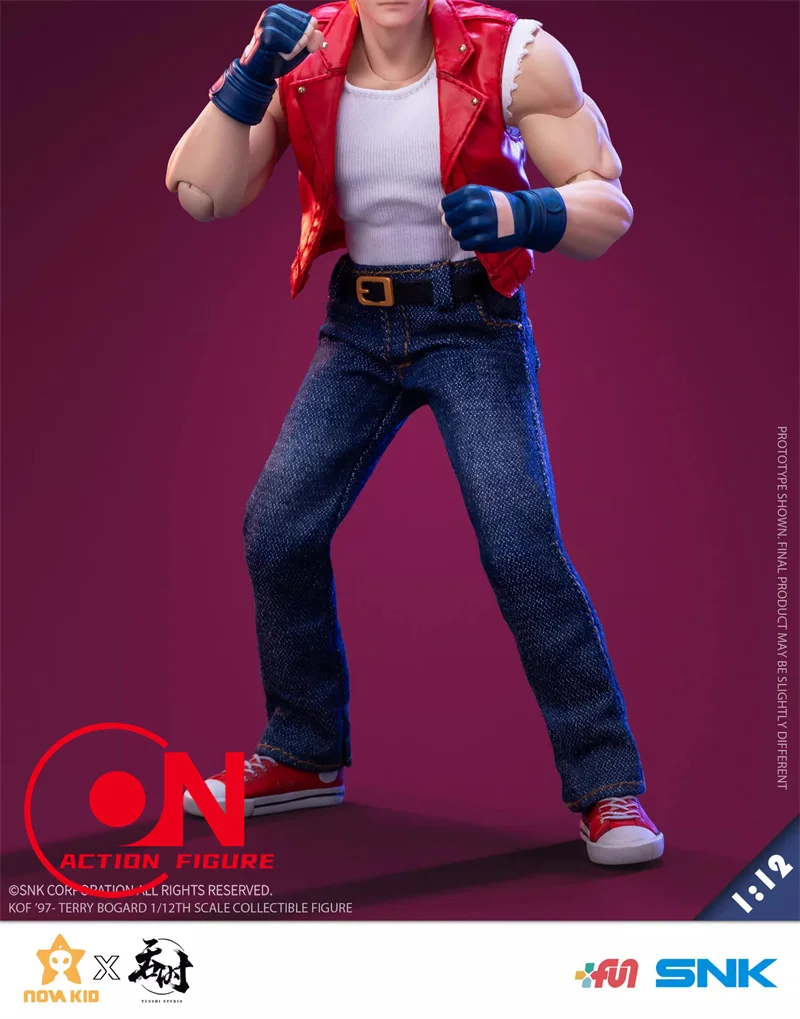 Q2 TUNSHI Studio TS-XZZ-005 1/12 Terry Bogard Double Head Action Figure 15.5cm Male Soldier Full Set Collectible Model Toy