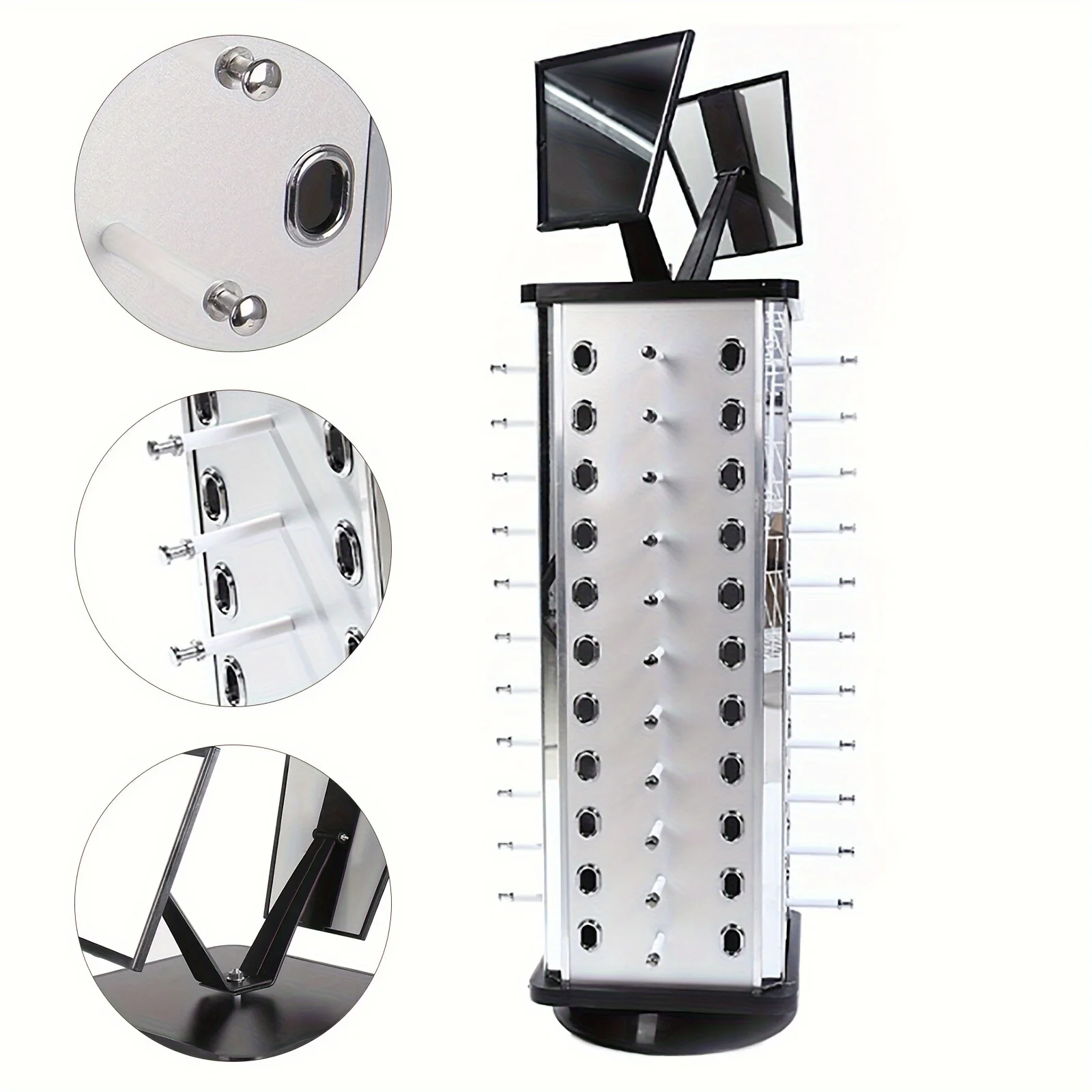 Glasses Shelf Sunglasses Display Rack 360 Degree Rotatable Round Table Glasses Frame Sunglasses Stand