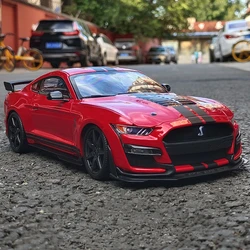 1:32 Ford Mustang Shelby GT500 Alloy Sports Car Model Diecast & Toy Vehicles Metal Car Model Simulation Collection Kids Toy Gift