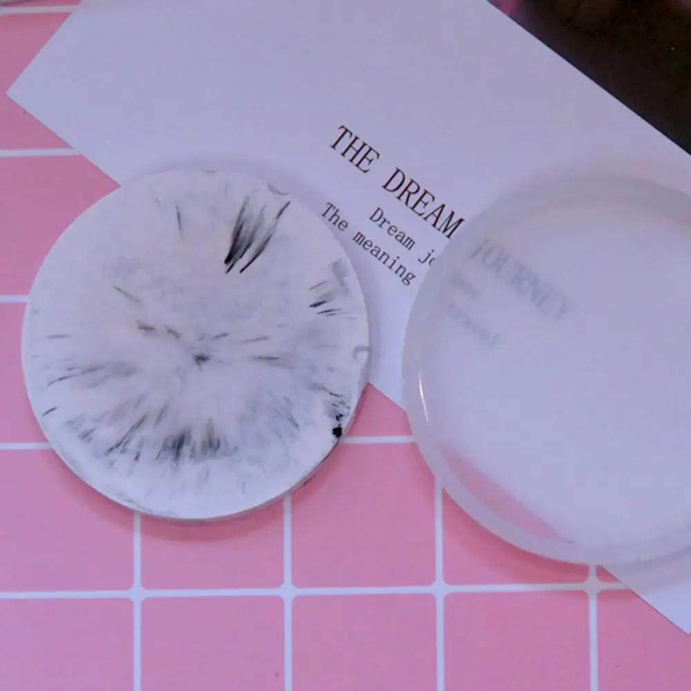 Clay Tool Silicone Fluid Arts Cup Mad Round Epoxy Resin Casting Molds Coaster Mold Jewelry Making Mould - view 5