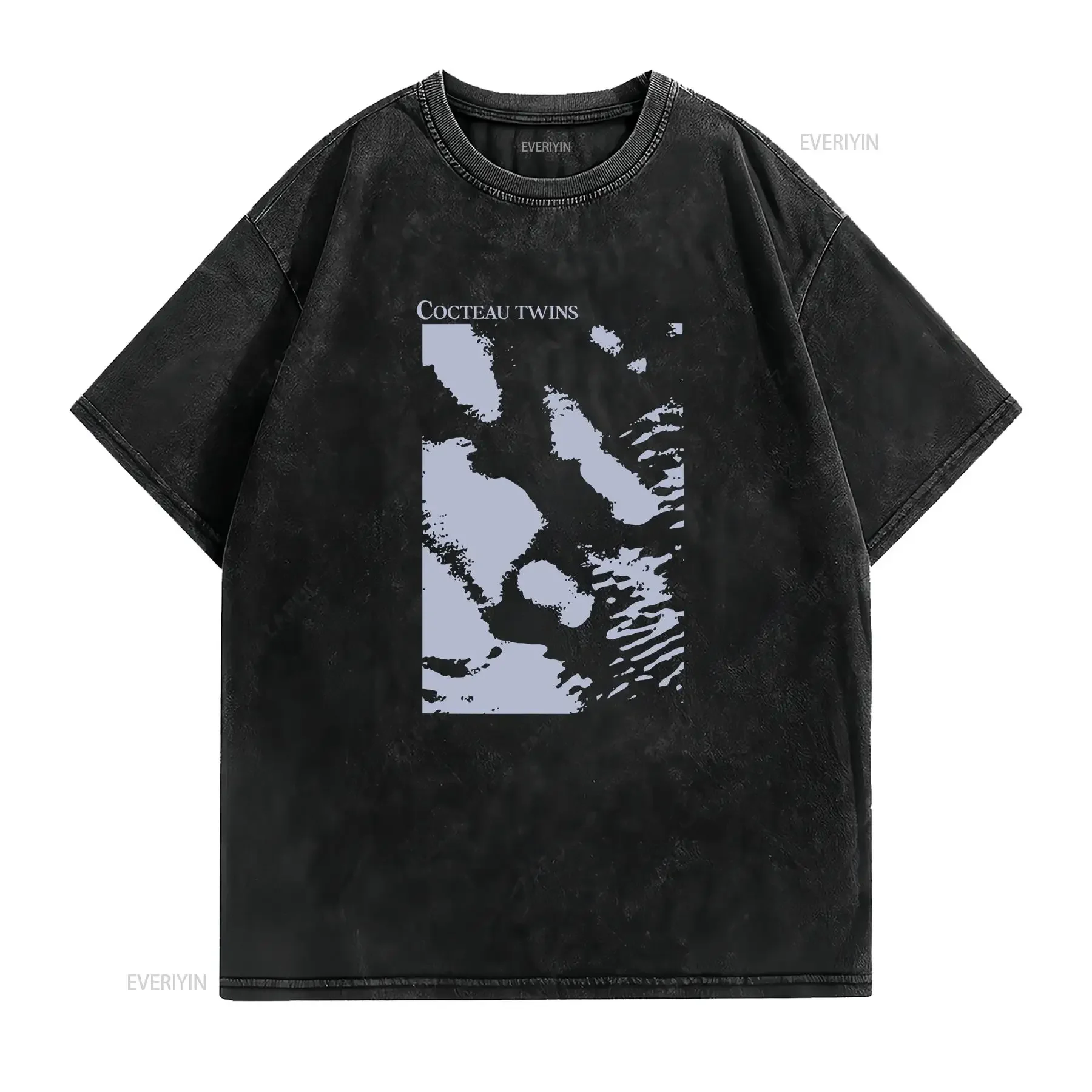 تي شيرت كوكتو توينز بلو بيل نول موديل 1989 على الطراز الأساسي بأكمام قصيرة S 5XL NH3861 ملابس عصرية مغسولة قليلاً #2