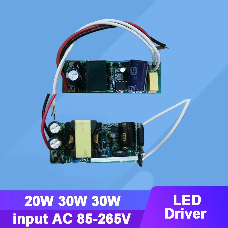 AC 85V - 265V LED Constant Current Driver For 24V - 36V 20W 30W 50W LED Light