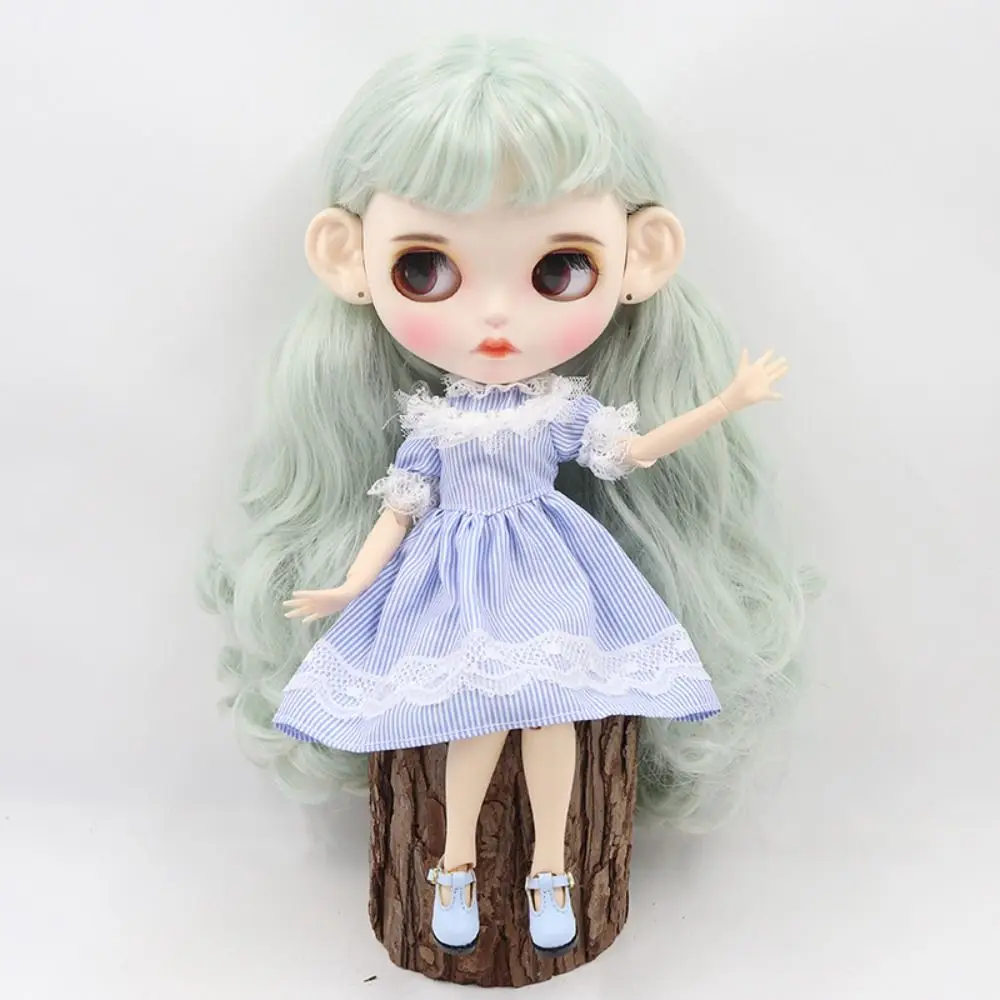 Dress Up For Blyth Doll Shoes Pretend Play Cute Outfit OB22 OB24 Shoes Handmade Five Colors Doll Leather Shoes DIY