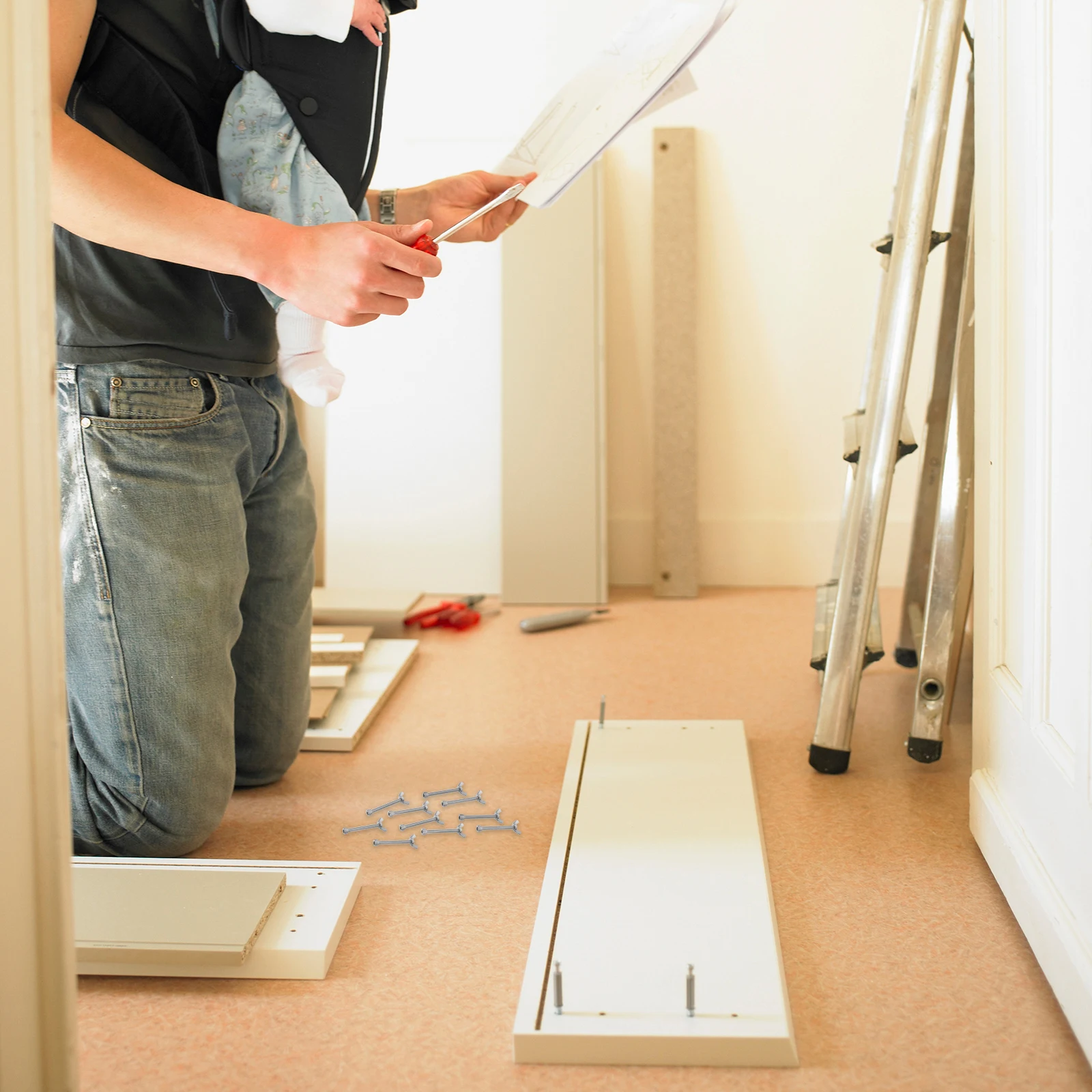 

10Pairs Stainless Steel Screw Nut Repair Kit Compact Office Machine Accessories Screw Nut Kit Repair Tool