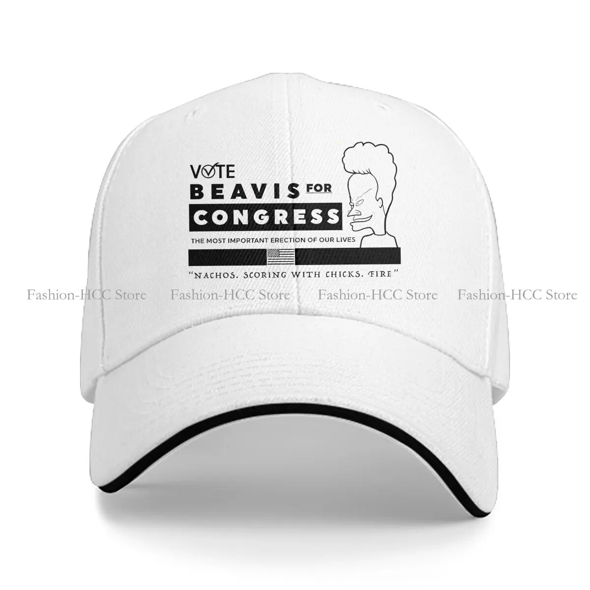 Beavis And Butt Head Multicolor Hat Peaked Cap Vote Personalized Visor Protection Hats