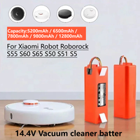 Original 2p4s 5200s 14.4V Robotic Vacuum Cleaner Replacement Battery For Xiaomi Roborock S55 S60 S65 S50 S51 S5 MAX S6 Parts