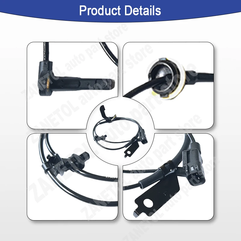 5105573AA 5105573AB ZANETOL Sensor de velocidad de rueda ABS para DODGE CALIBER 2007 ~ 2012 para JEEP COMPASS 2007 ~ 2017 JEEP PATRIOT 2007 ~ 2017
