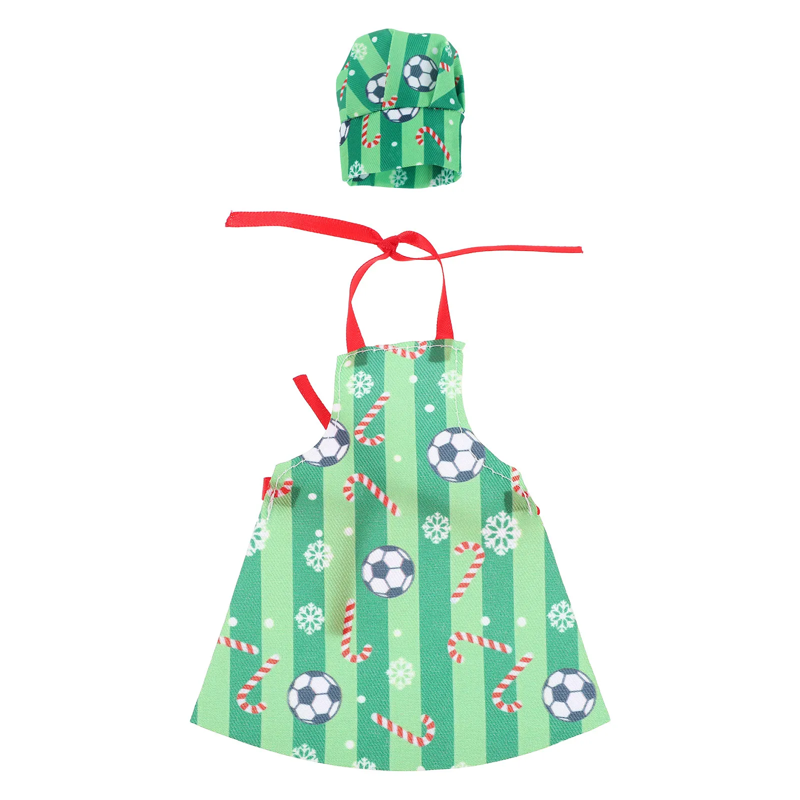 Christmas Chef Costume Set – Baker Apron & Hat for Pretend Play Cooking Dress Up